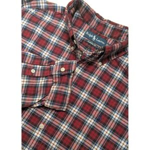 Vintage Polo Ralph Lauren Tartan Plaid Button Down Shirt Men's XXL